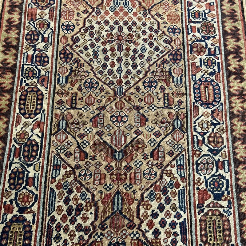 2x13 ft Antique Oriental Runner Rug handknotted Vintage CAUCASIAN Bijar design gallery