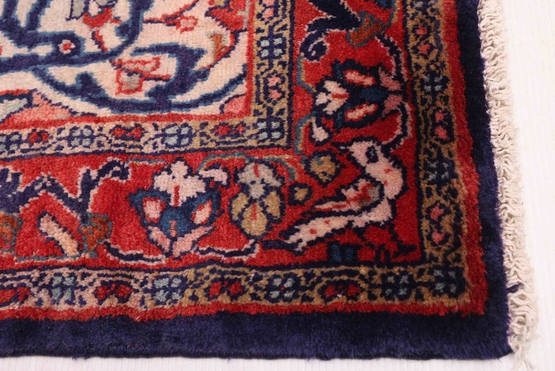 Vintage 3'6" x 7'1" Traditional Hand Knotted Vegetable Dye Wool Area Rug gallery