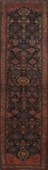 Pre-1900 Vegetable Dye Traditional Handmade 17 ft Long Runner Antique Rug 4×17