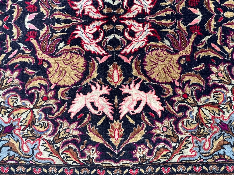 Gorgeous Vintage Stunning Shikargha Pictorial Hunting Scene Wall Hang Carpet gallery