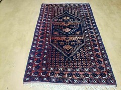 3′ 4″ X 5′ 6″ Vintage Handmade Pakistan Balouchi Balouch Tribal Wool Rug Nice