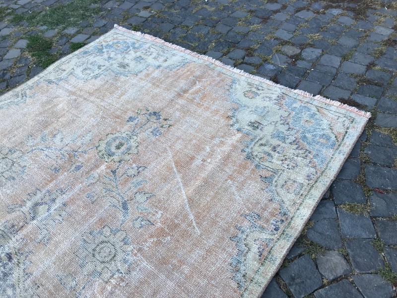 Handmade Rug Turkish Area Rug Vintage Rug Oushak Rug Antique Rug Bohemian Rug gallery