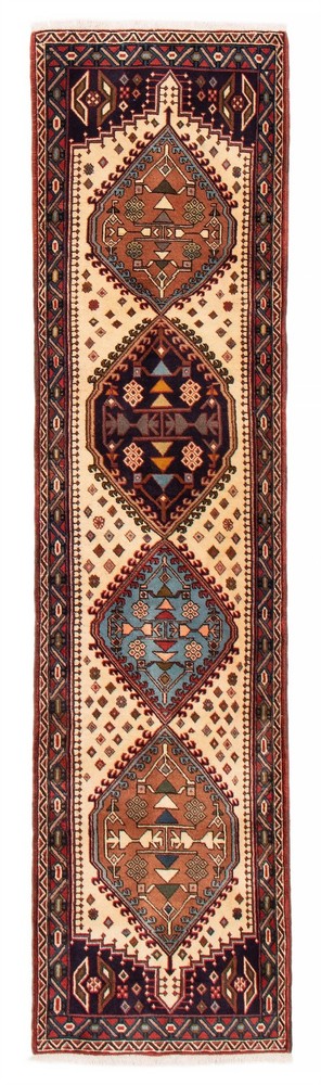 Vintage Hand-knotted Runner Rug 2'5" x 9'8" Traditional Oriental Wool Carpet