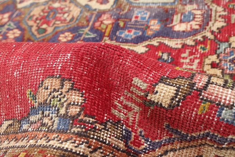 Vintage Hand-Knotted Area Rug 9'3" x 11'11" Traditional Wool Carpet gallery