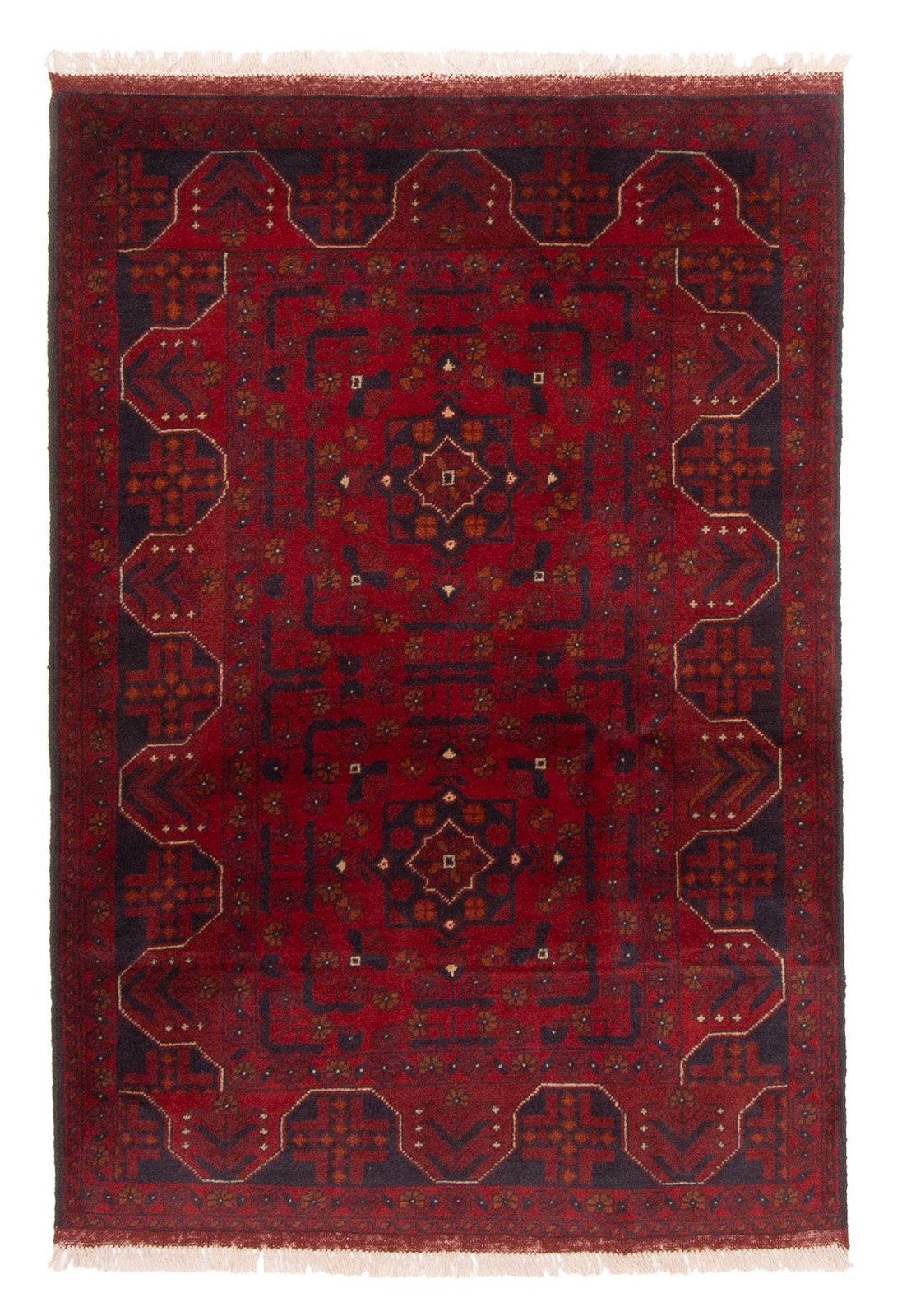 Traditional Vintage Hand-Knotted Area Rug 3'5" x 4'11" Oriental Wool Carpet gallery