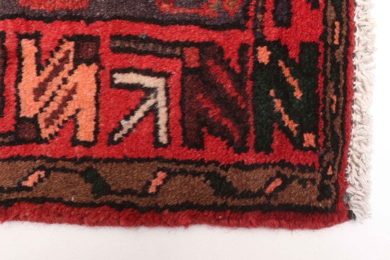 Vintage Red Traditional 4'3" x 6'11" Hand-Knotted Oriental Wool Area Rug gallery