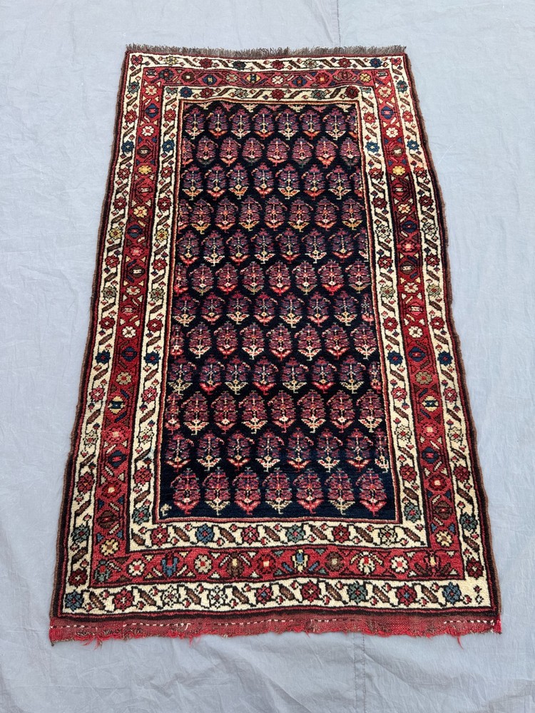 3'4" x 5'6" Antique Caucasian Medallion Rug, Rare Tribal Nomadic Fine Rustic Rug