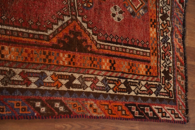 Pre-1900 Antique Vegetable Dye Rug Abadeh 5'x8' Hand-knotted Wool gallery