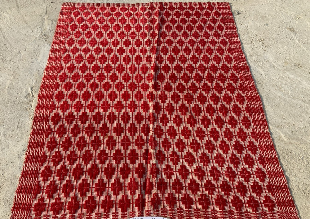 Vintage Handmade Geometric Traditional Wool Flatwave Rug 210x157 cm