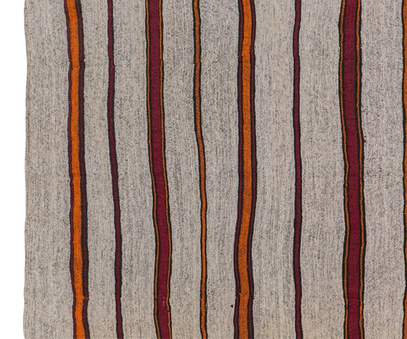 Handwoven Striped Kilim Rug, 4'9" x 8'6" (145x260 cm), Vintage Anatolian Rug gallery