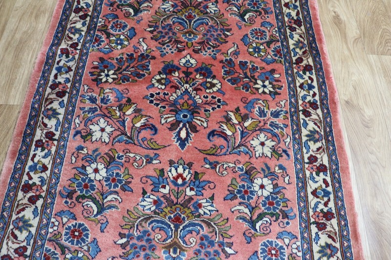 FINE HANDMADE ORIENTAL WOOL RUUNER EXCELLENT CONDITION 400 X 90 CM gallery