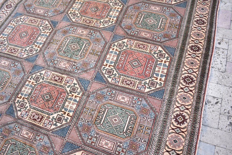 Turkish Rug 77''x115'' Bunyan Carpet Vintage 196x294cm Oriental Decor Rug 6x9 gallery
