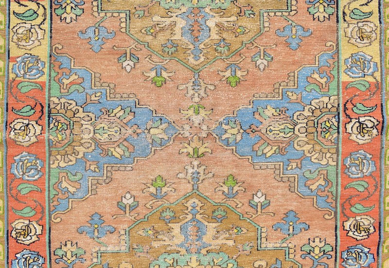 Caucasian Rug 5x9 Handwoven Wool Rug ANTIQUE Vintage Sumak Kilim 165x290cm gallery