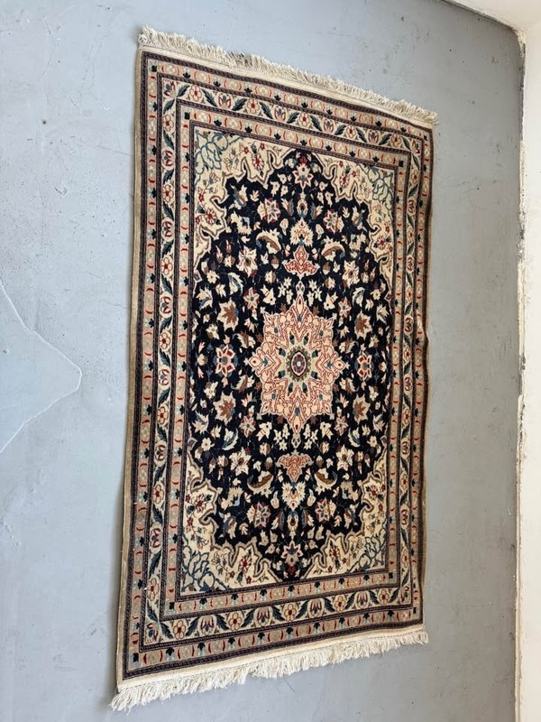 VINTAGE KARAJEH SOUTHWEST PERSIAN GEOMETRIC RUG 6' 5" X 3' 7" gallery