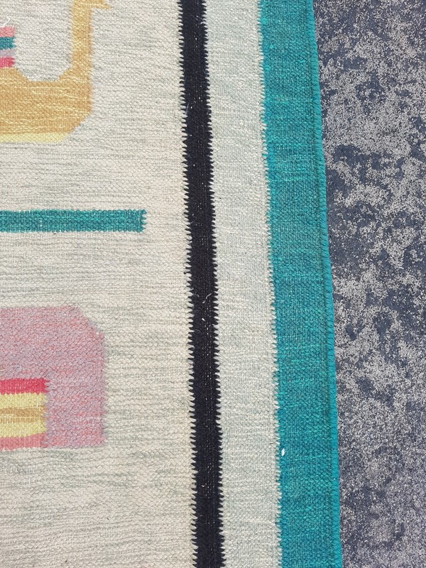 Vintage Traditional Handmade Beautiful Turkish Kilim Floor Rug Carpet 161x92 cm gallery
