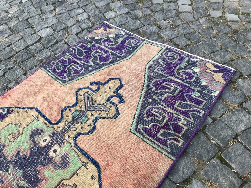 Handmade Rug Turkish Area Rug Vintage Rug Oushak Rug Antique Rug Bohemian Rug gallery