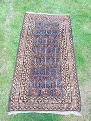 Vintage wool Afghan Balouch rug. Approximate size: 200 x 110cm