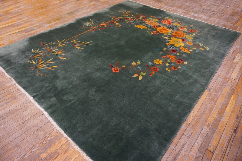 8X10 Antique Chinese Art Deco Wool Area Rug 1935 gallery