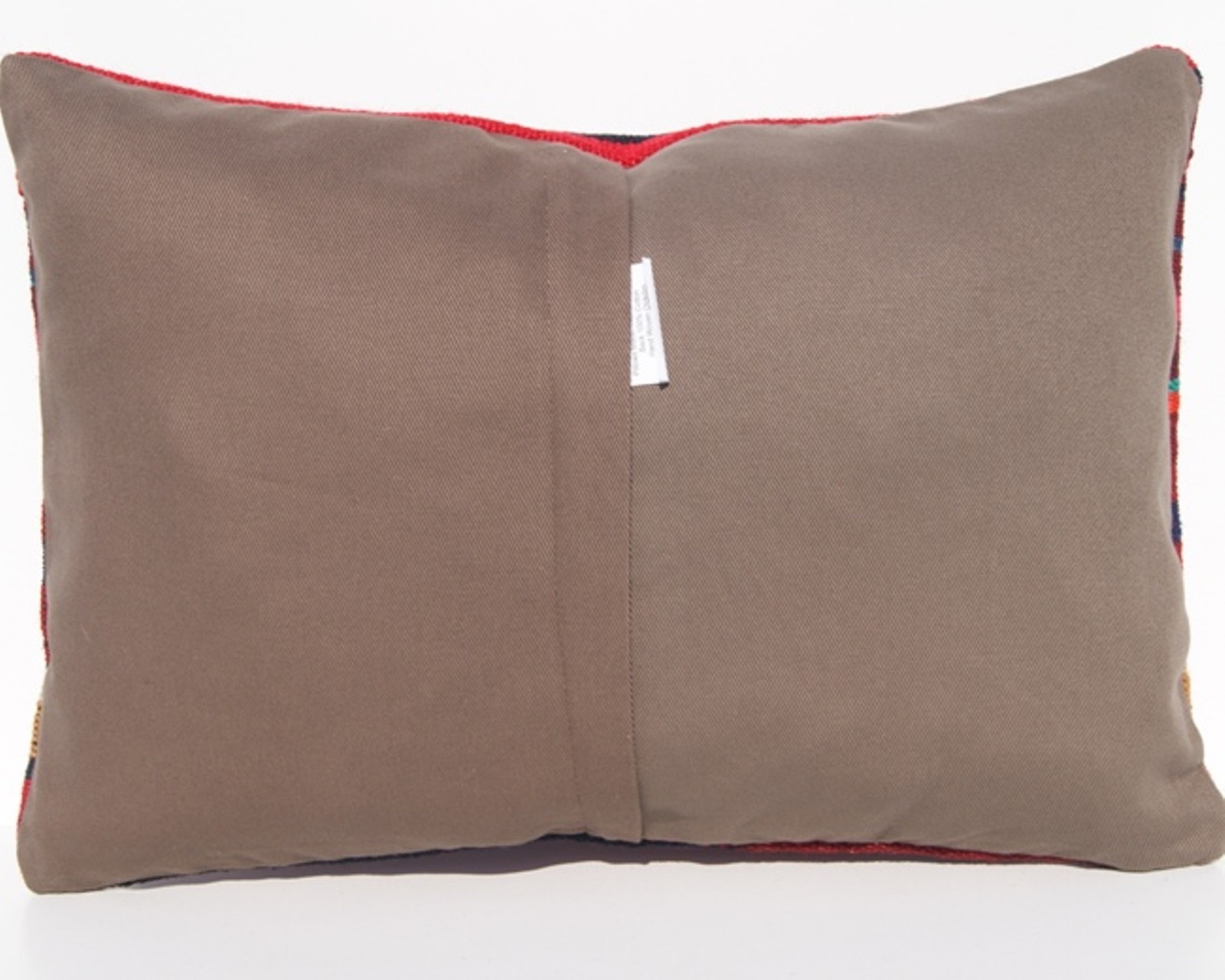 RECTANGLE 20"x14" KURDISH KELIM PILLOW COVERS WOOL HAND WOVEN RED AREA RUGS 30+ gallery
