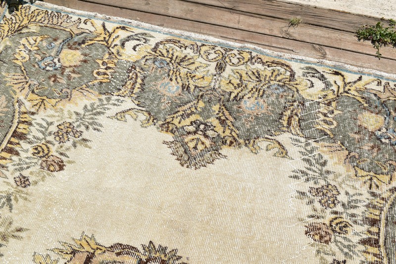 Turkish Rug 69''x104'' Oushak Rug Tribal 5x8 Rug Vintage Muted Color 178x267cm gallery