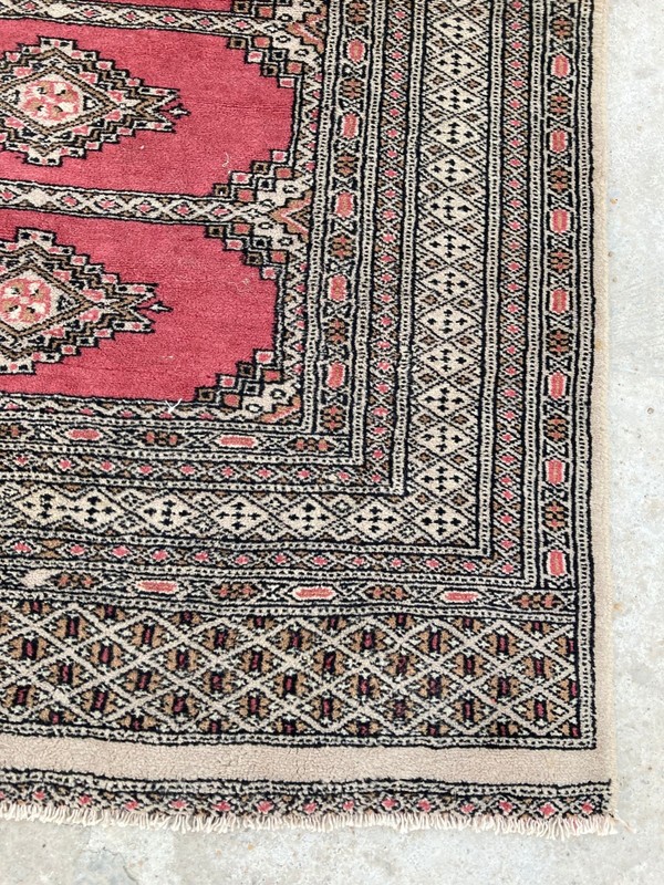 Vintage Hand Made Traditional Rug Oriental Wool Multicolor Carpet 149x95 cm gallery
