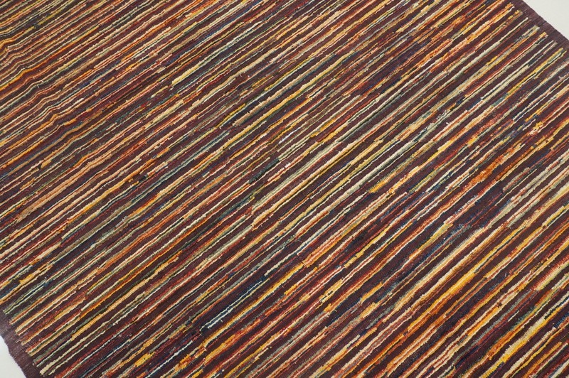 7x10 ft Multicolor Afghan Modern Hand Woven Wool Rug gallery