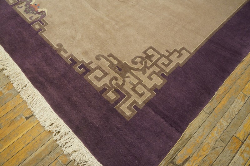 9X12 Antique Chinese Art Deco Wool Area Rug 1925 gallery