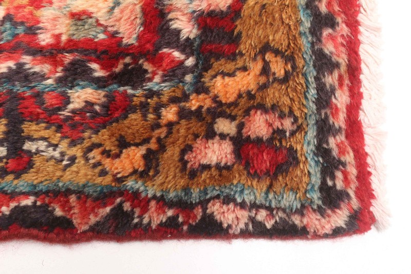 Vintage Hand-Knotted Area Rug 3'4" x 5'0" Traditional Oriental Wool Carpet gallery