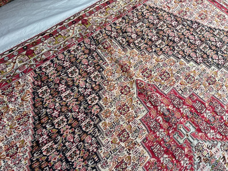 360 X 260 CM Stunning Super Fine Quality Senneh Knots Oriental F;at Weave Kilim gallery