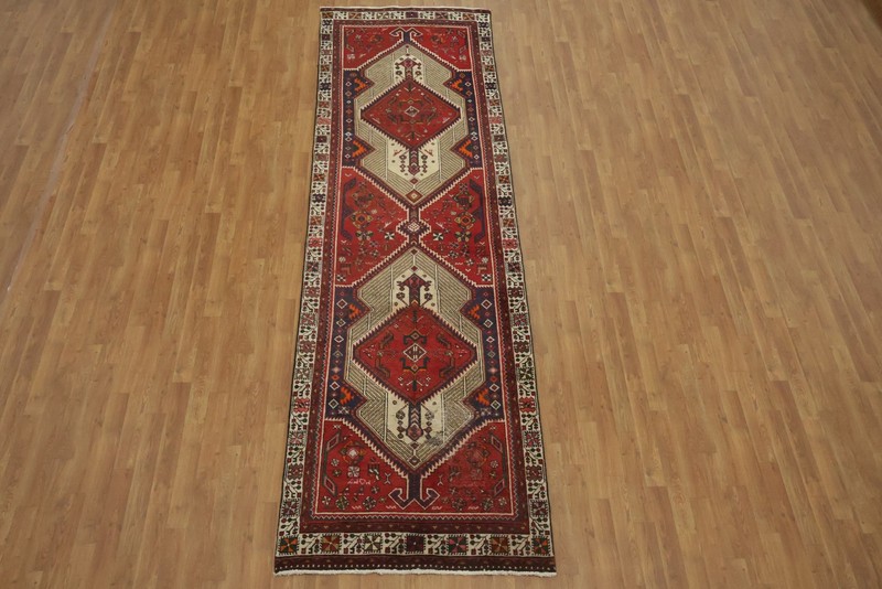 Classic Geometric 12 ft Runner Rug 4x12 Tribal Traditional Handmade Wool Carpet gallery