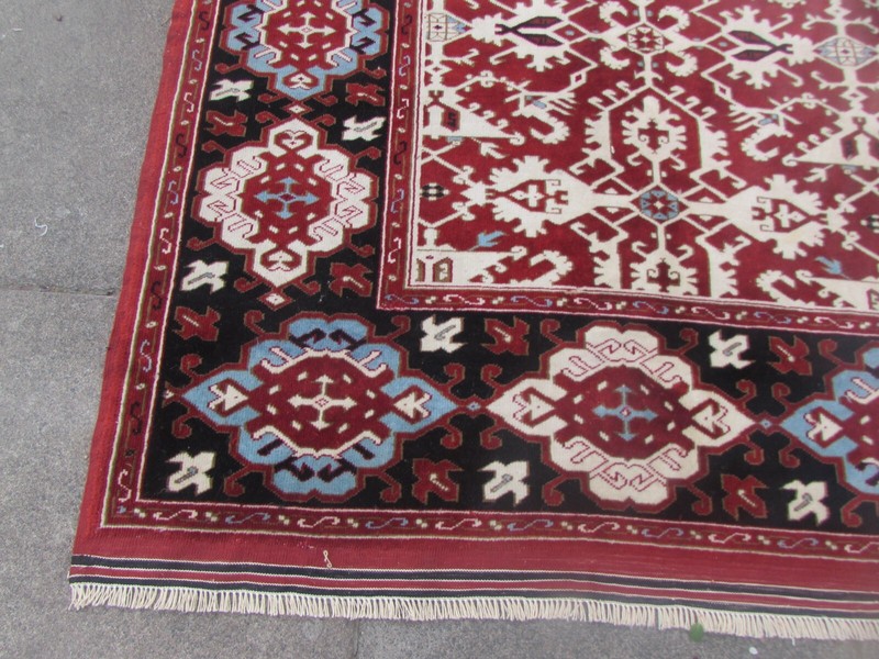 Vintage Hand Made Traditional Oriental Wool Red Large Carpet 282x210cm gallery