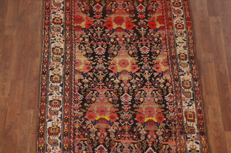 vegetable Dye Bidjar Traditional Runner Antique Rug 4'x15' Handmade Wool Carpet gallery