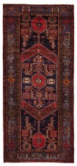 Vintage Hand-Knotted Area Rug 4’5″ x 10’5″ Traditional Wool Carpet