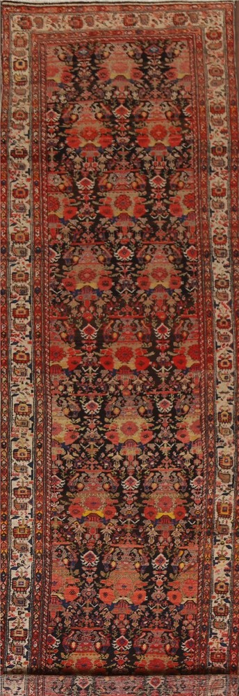 vegetable Dye Bidjar Traditional Runner Antique Rug 4'x15' Handmade Wool Carpet