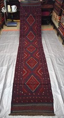 2×11 Vintage Mushwani Runner Rug Afghan Tribal Wool Persian Style Hallway Carpet