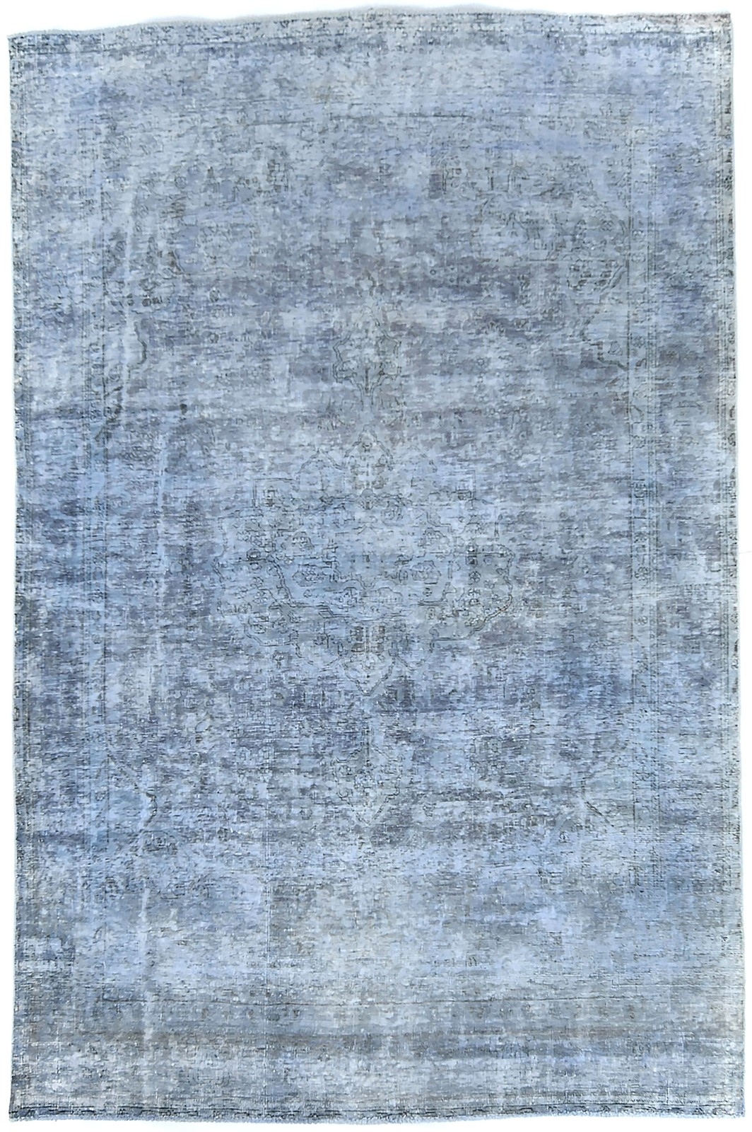 6'4X9'7 Hand-Knotted Antique Oriental Rug Muted Color Floral Design Carpet gallery
