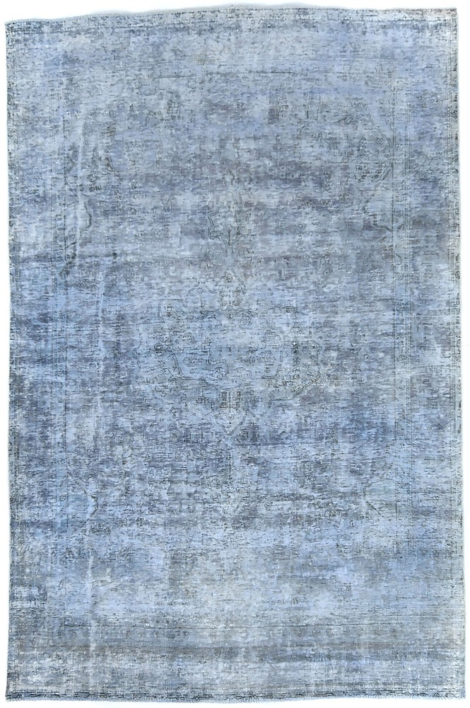 6'4X9'7 Hand-Knotted Antique Oriental Rug Muted Color Floral Design Carpet