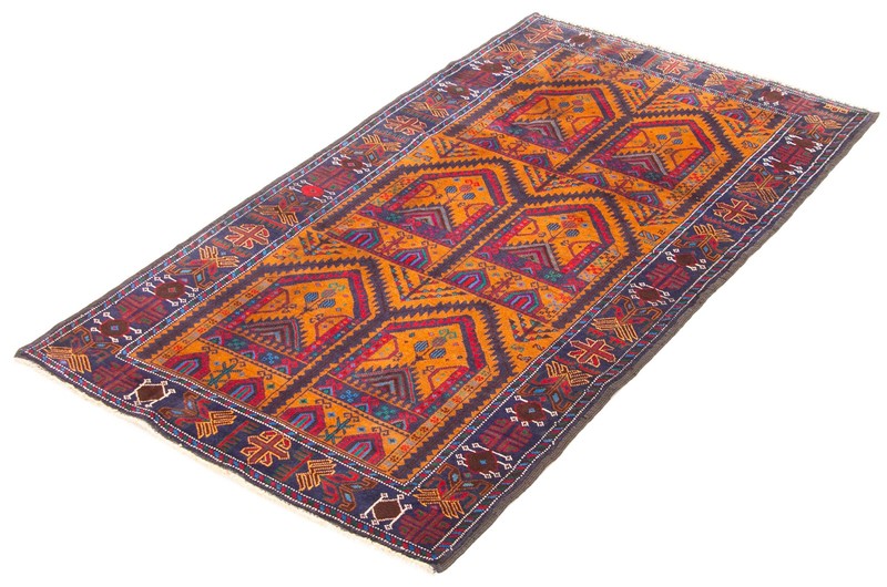 Vintage Hand-Knotted Area Rug 3'9" x 6'7" Traditional Oriental Wool Carpet gallery