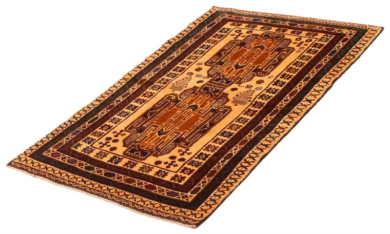Vintage Hand-Knotted Area Rug 3'4" x 5'6" Traditional Oriental Wool Carpet gallery