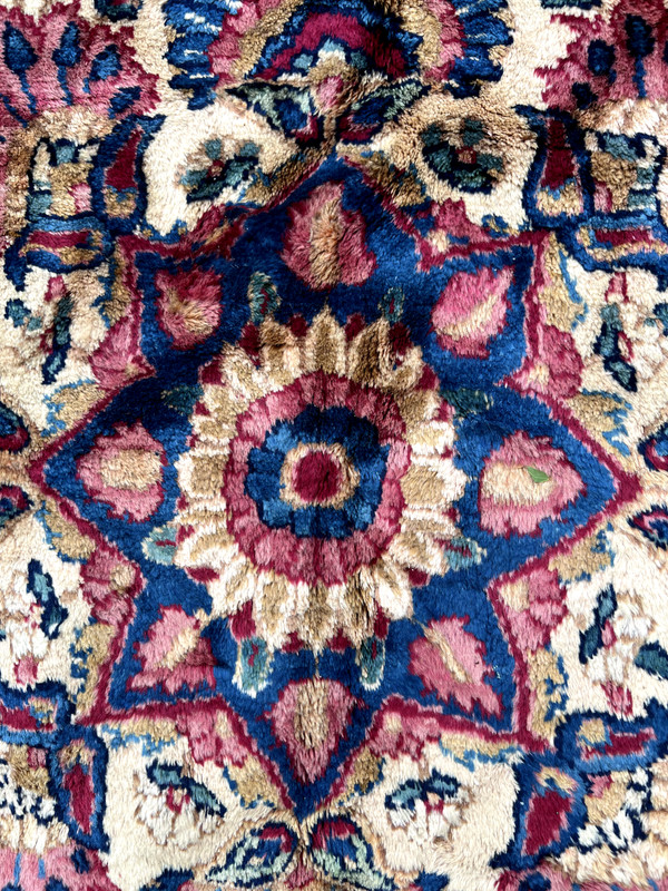 8’ by 12’ FINE DECORATIVE SIGNED HANDMADE PERRSIAN RUG CARPET ca1920, gallery