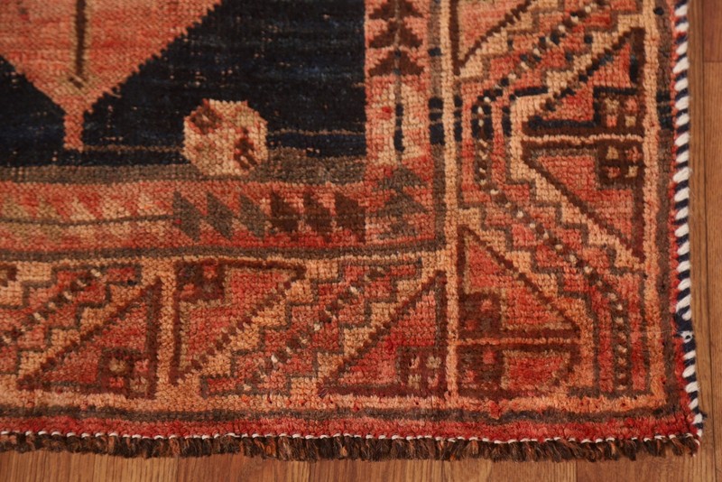 Pre-1900 Geometric Lori Tribal Traditional Hand-knotted Wool Antique Rug 4'x7' gallery