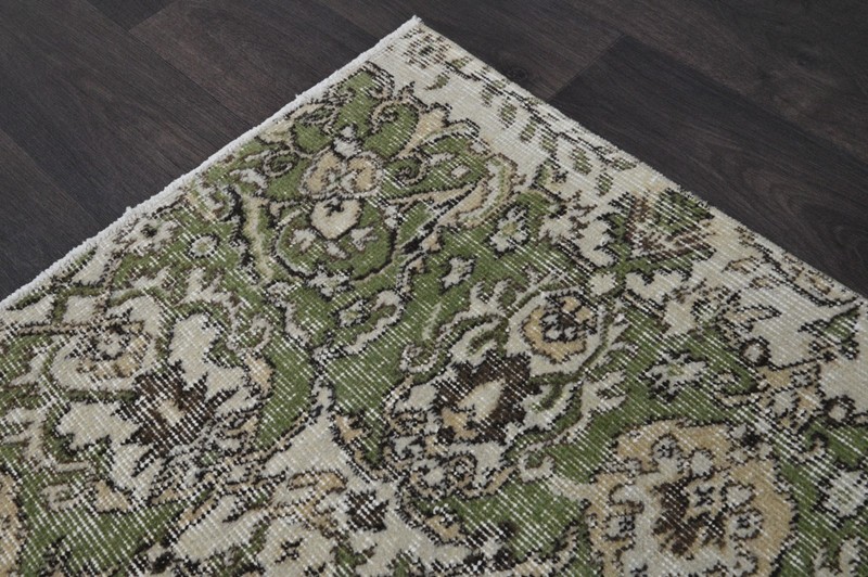 Oushak 5x8,Turkish Rug,vintage,anatolian,BEIGE,kilim,Bohemian,handmade,wool gallery