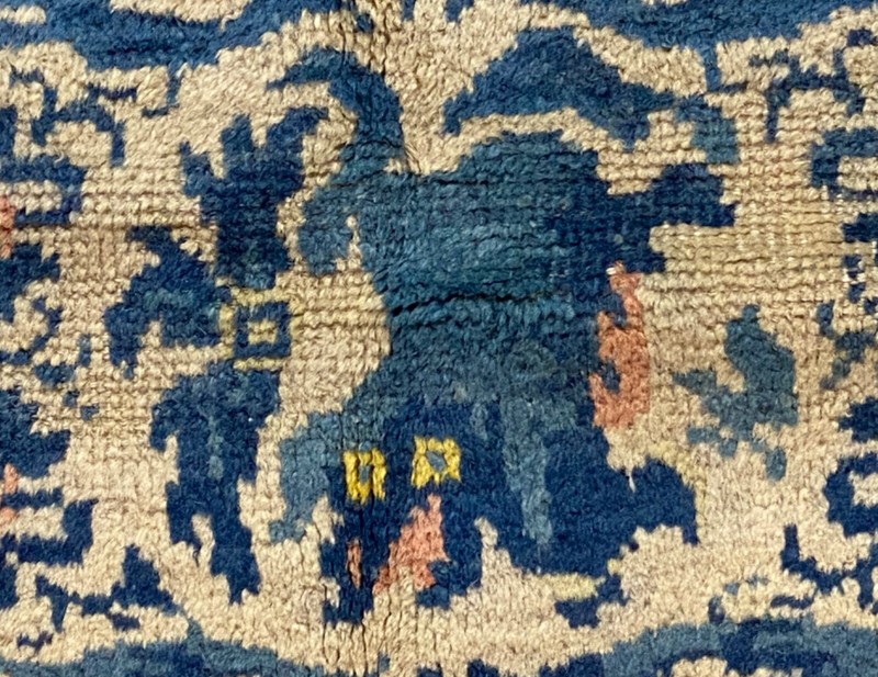 Chinese Ningshia Rug, 19th C; 4ft x 6ft gallery