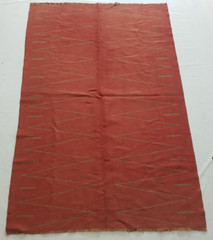 Vintage Handmade Moroccan Plain Traditional Wool Kilim Rug 230×157 cm
