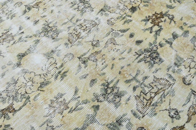 Oushak Turkish Vintage Rug 5x9 Kilim Rug Anatolian Handmade Boho Decor BEIGE gallery