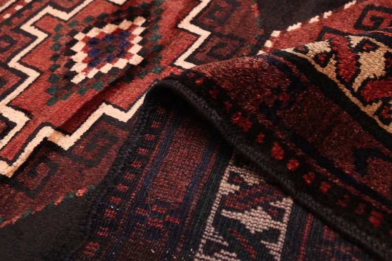 3'8" x 9'1" Vintage Hand-knotted Runner Rug Traditional Oriental Wool Carpet gallery