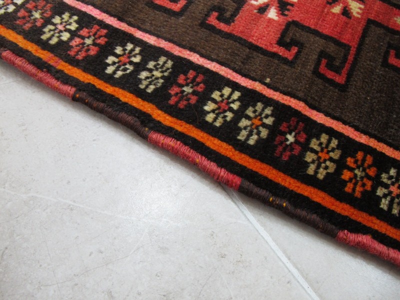 Antique Turkish Pillowcase Rug 20''x25'' Handmade Wool Oriental Yastik 52x65cm gallery