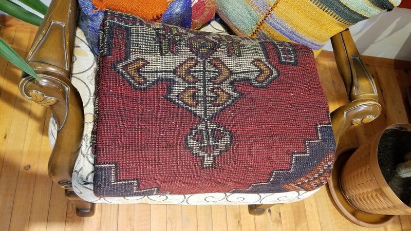 Breathtaking Antique 1900-1939s Tribal Hand-Knotted Wool Pile Area Rug 4’ X6’6” gallery