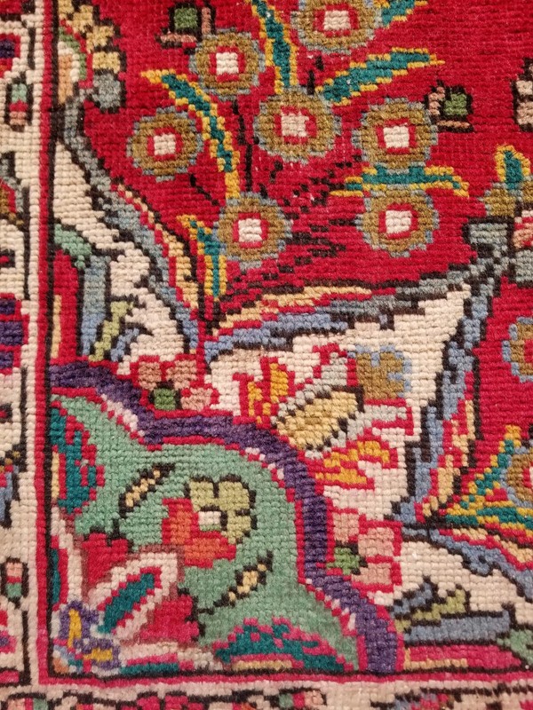 Distressed Vintage Handmade Traditional Oriental Wool Multicolor Rug 166x111cm gallery