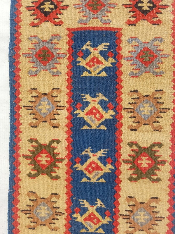 Vintage Traditional Handcrafted Lovely Turkish Kilim Rug for Home Décor 66x30 cm gallery